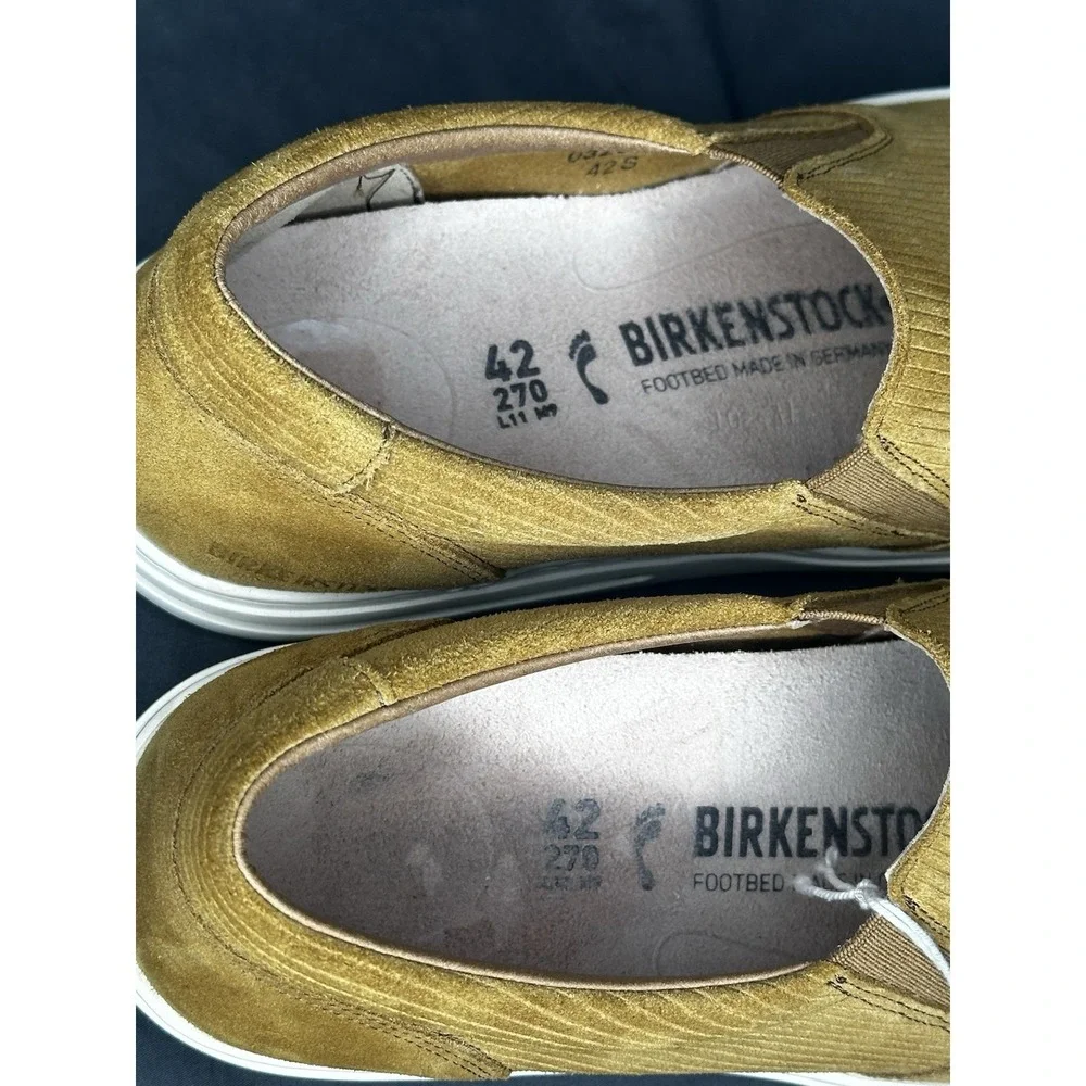 Birkenstock Oswego Low top suede sneaker shoes tan NWOB Men Sz 9 Women Sz 11 (42